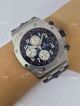 Knockoff Audemars Piguet Watch Stainless Steel Blue Dial Blue Leather  (8)_th.jpg